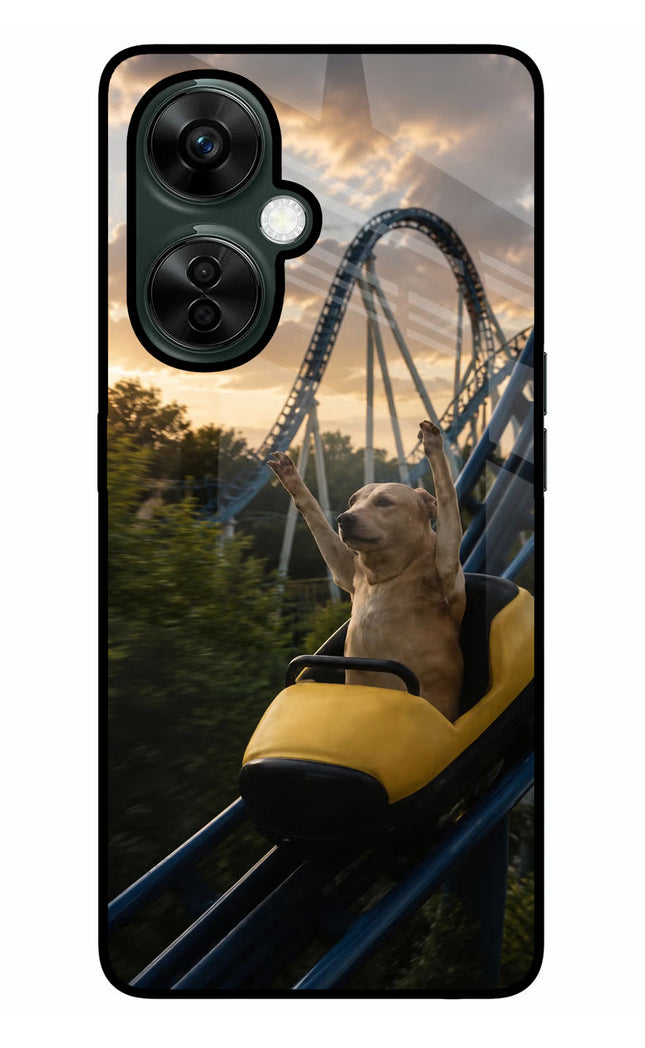 Rollercoaster Dog OnePlus Nord CE 3 Lite 5G Glass Case