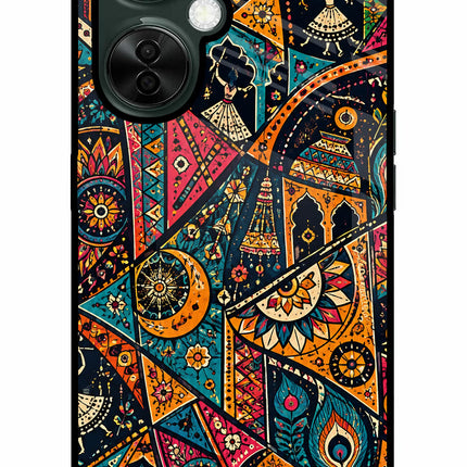 Folk Print OnePlus Nord CE 3 Lite 5G Glass Case