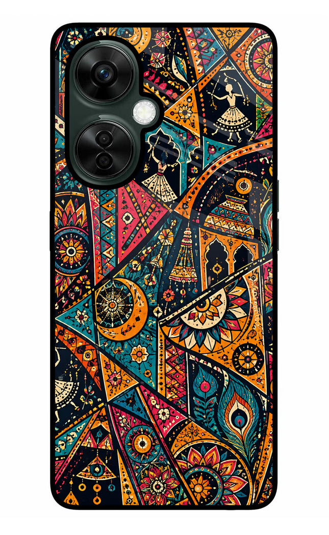 Folk Print OnePlus Nord CE 3 Lite 5G Glass Case
