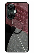 Leaf Pattern OnePlus Nord CE 3 Lite 5G Glass Case