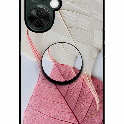 White Pink Leaf OnePlus Nord CE 3 Lite 5G Pop Case by Casekaro