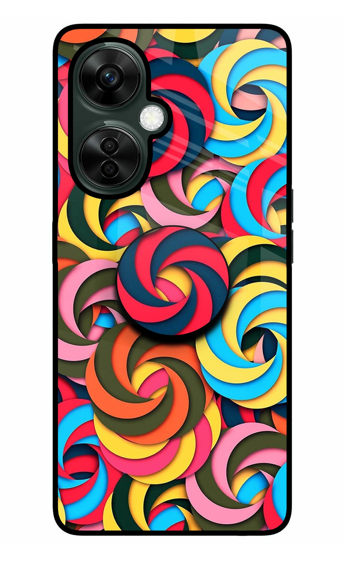 Spiral Pattern OnePlus Nord CE 3 Lite 5G Glass Case