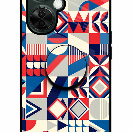 Colorful Pattern OnePlus Nord CE 3 Lite 5G Glass Case