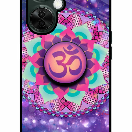 Om Purple OnePlus Nord CE 3 Lite 5G Glass Case