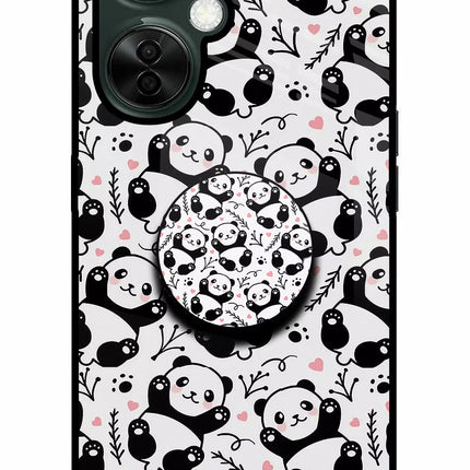 Cute Panda OnePlus Nord CE 3 Lite 5G Glass Case
