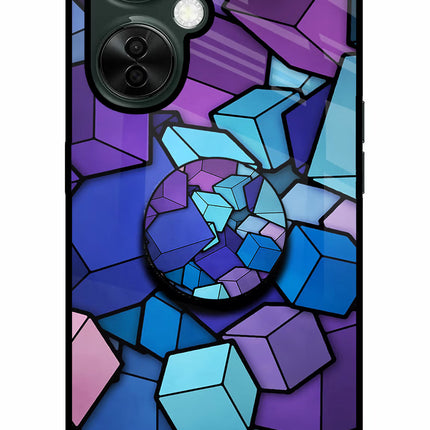 Cubic Abstract OnePlus Nord CE 3 Lite 5G Glass Case