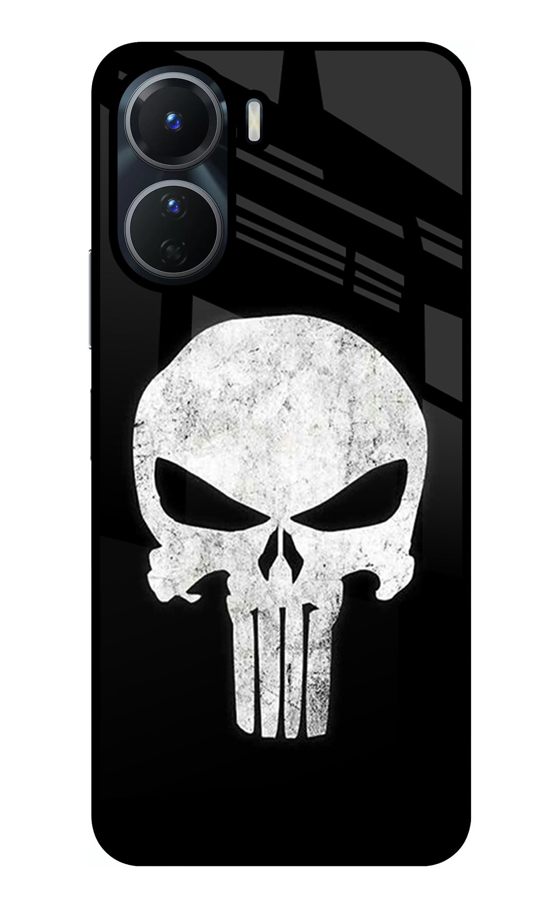 Punisher Skull Vivo Y56 5G Glass Case