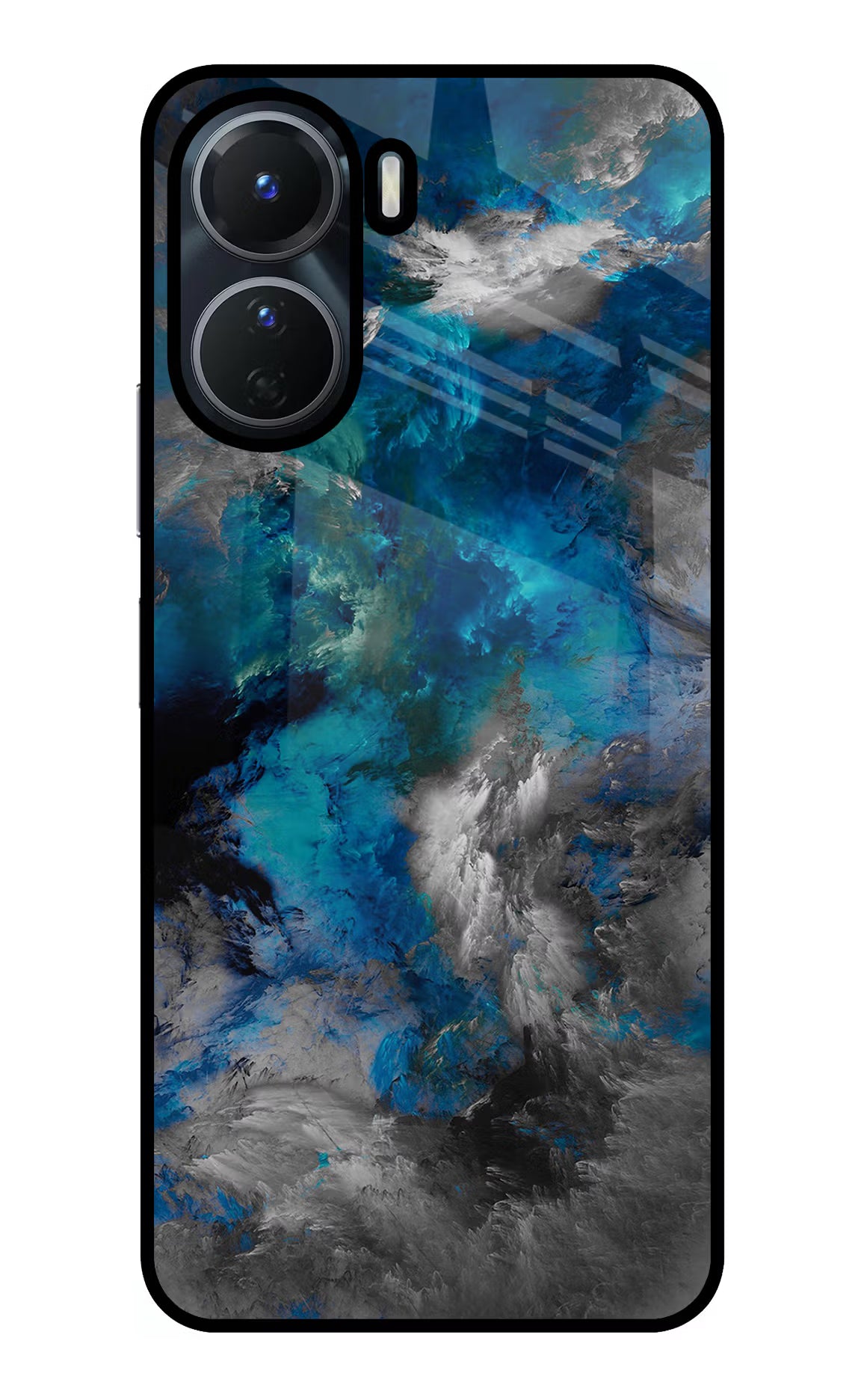 Artwork Vivo Y56 5G Glass Case Back Cover by Casekaro
