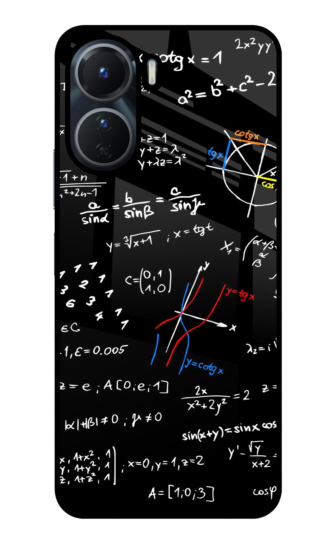 Mathematics Formula Vivo Y56 5G Glass Case