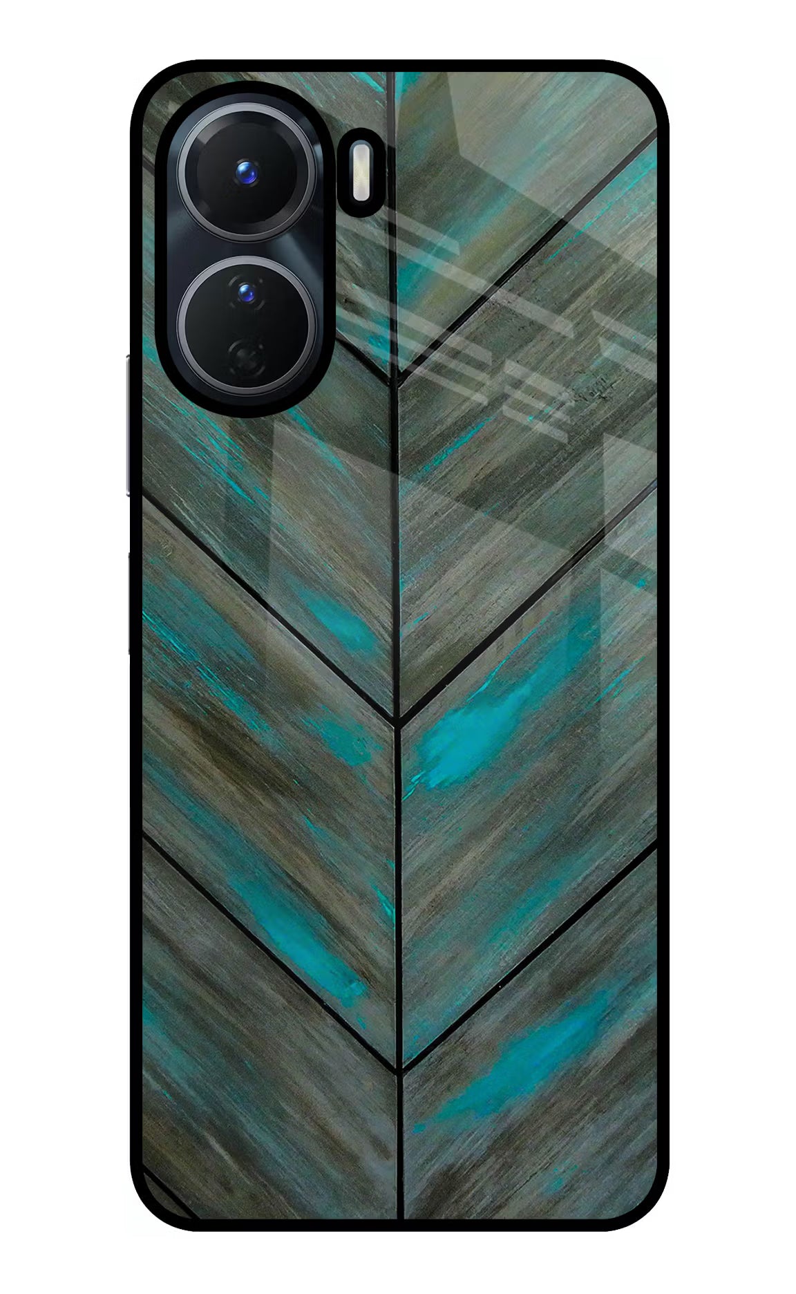 Pattern Vivo Y56 5G Glass Case Back Cover by Casekaro
