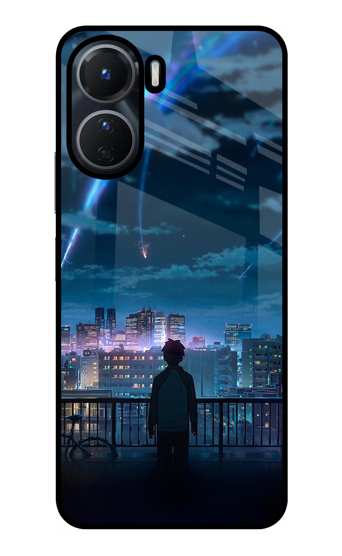 Anime Vivo Y56 5G Glass Case Back Cover by Casekaro