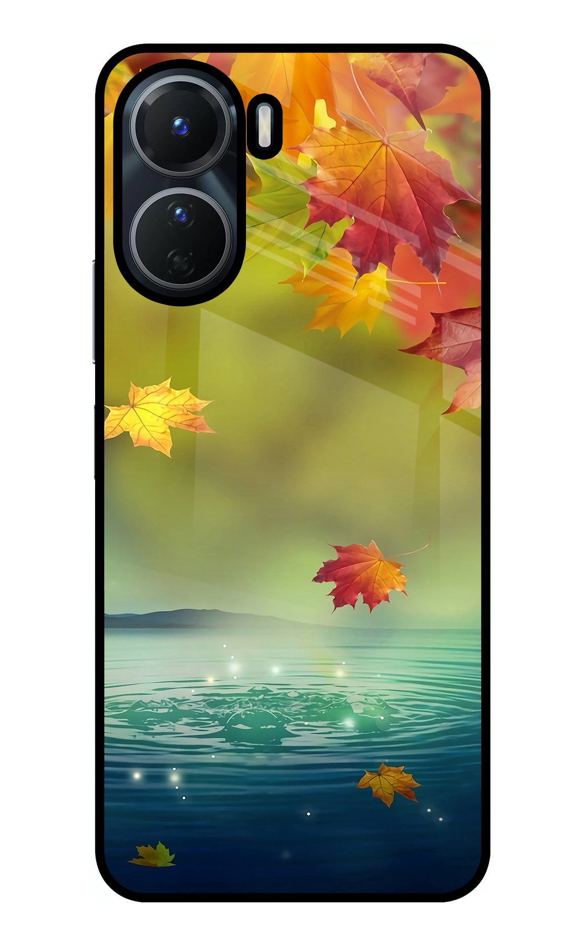 Flowers Vivo Y56 5G Glass Case