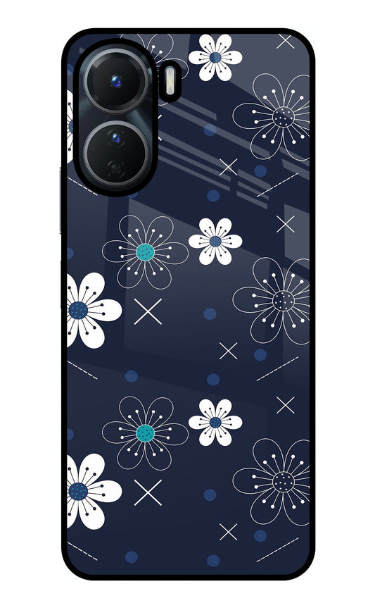 Flowers Vivo Y56 5G Glass Case