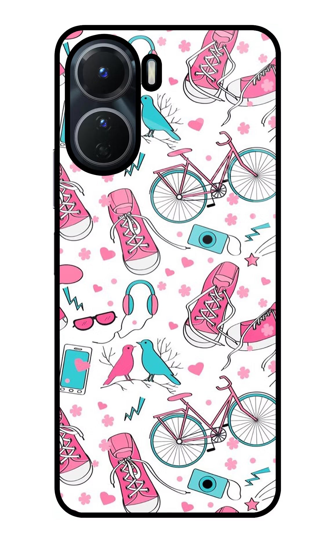 Artwork Vivo Y56 5G Glass Case Back Cover by Casekaro