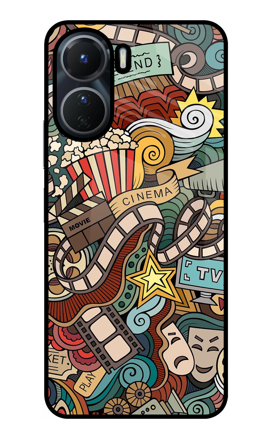 Cinema Abstract Vivo Y56 5G Back Cover