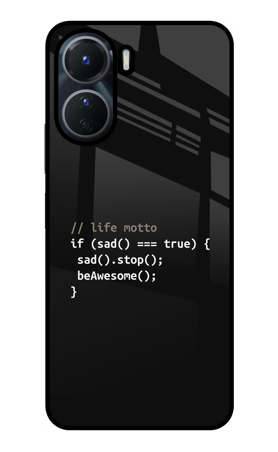 Life Motto Code Vivo Y56 5G Glass Case