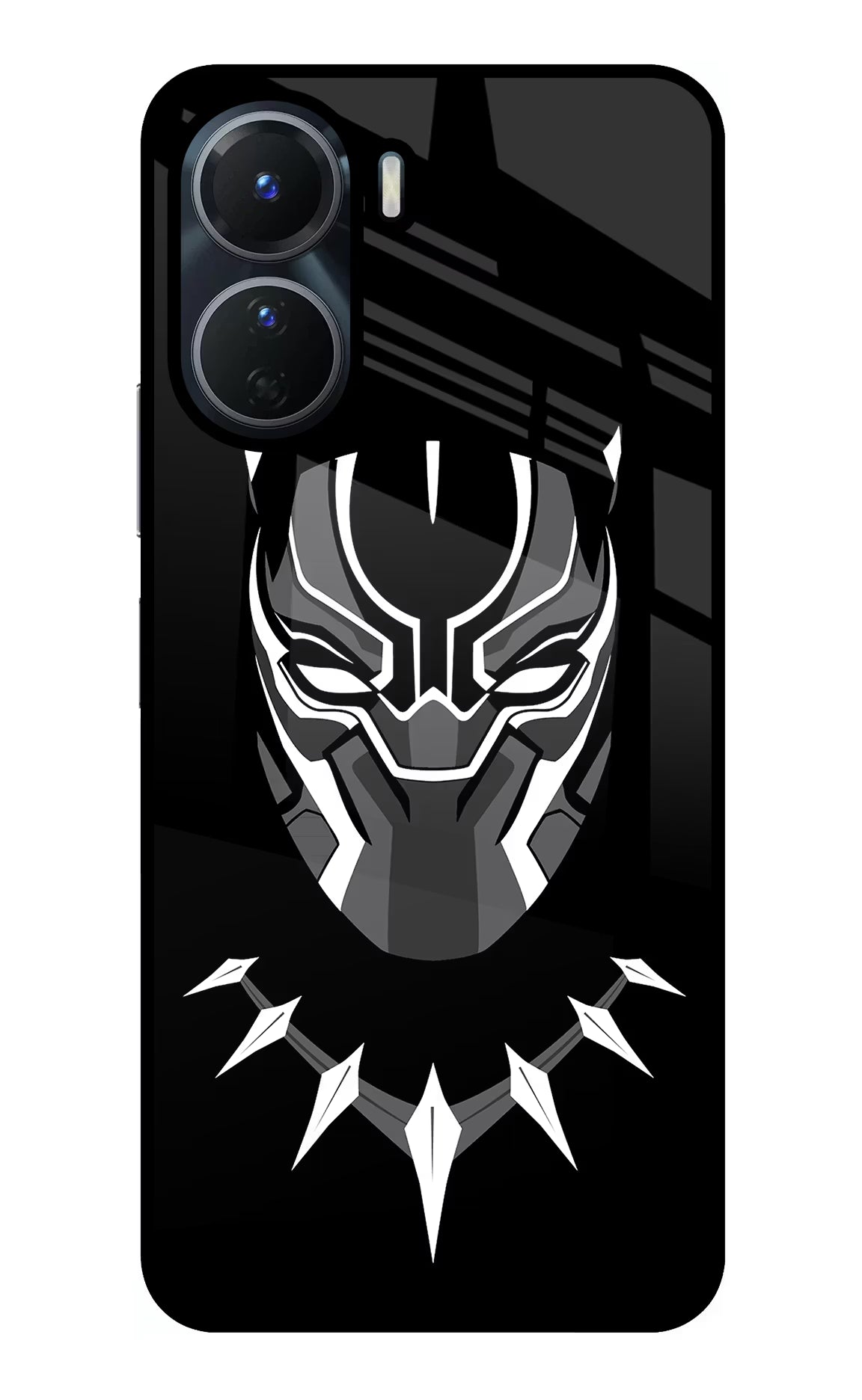 Black Panther Vivo Y56 5G Glass Case Back Cover by Casekaro