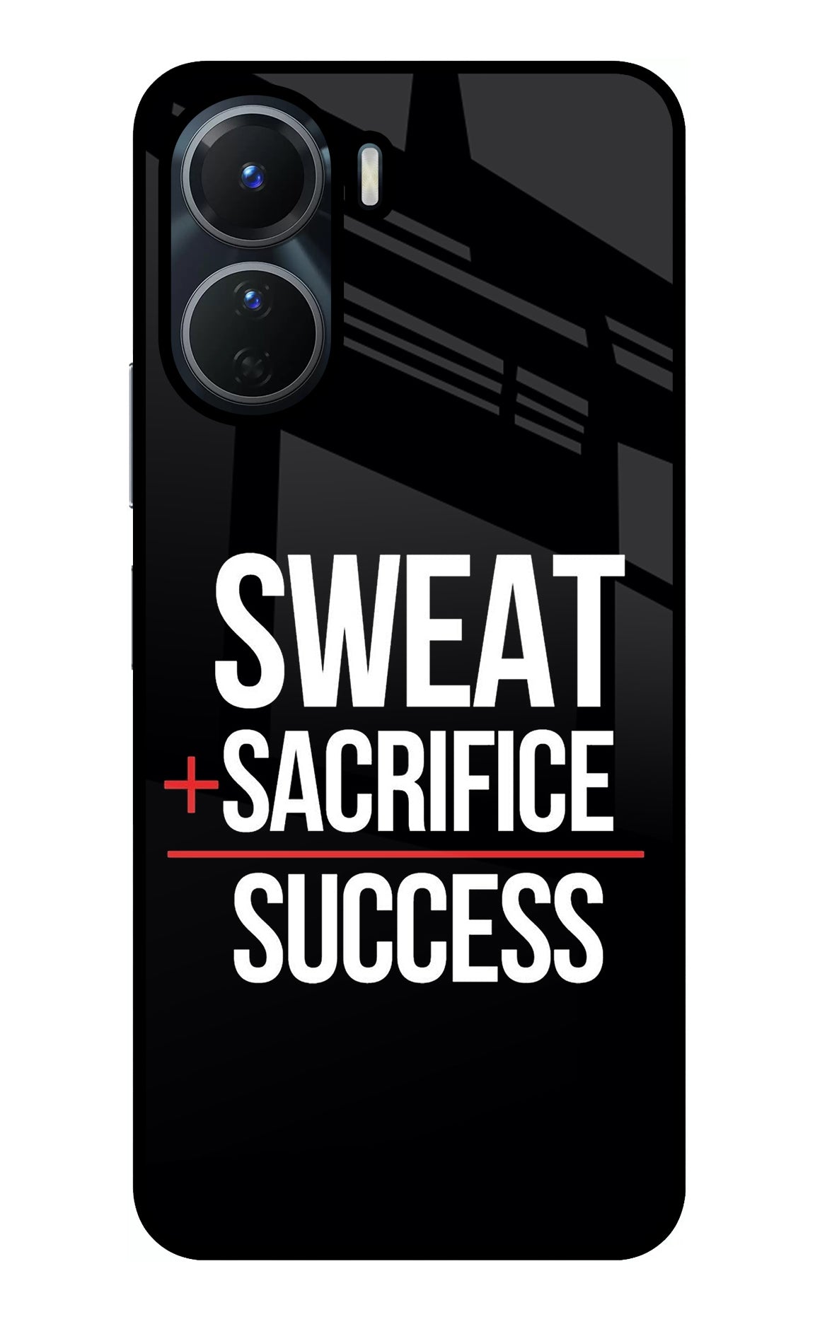 Sweat Sacrifice Success Vivo Y56 5G Glass Case