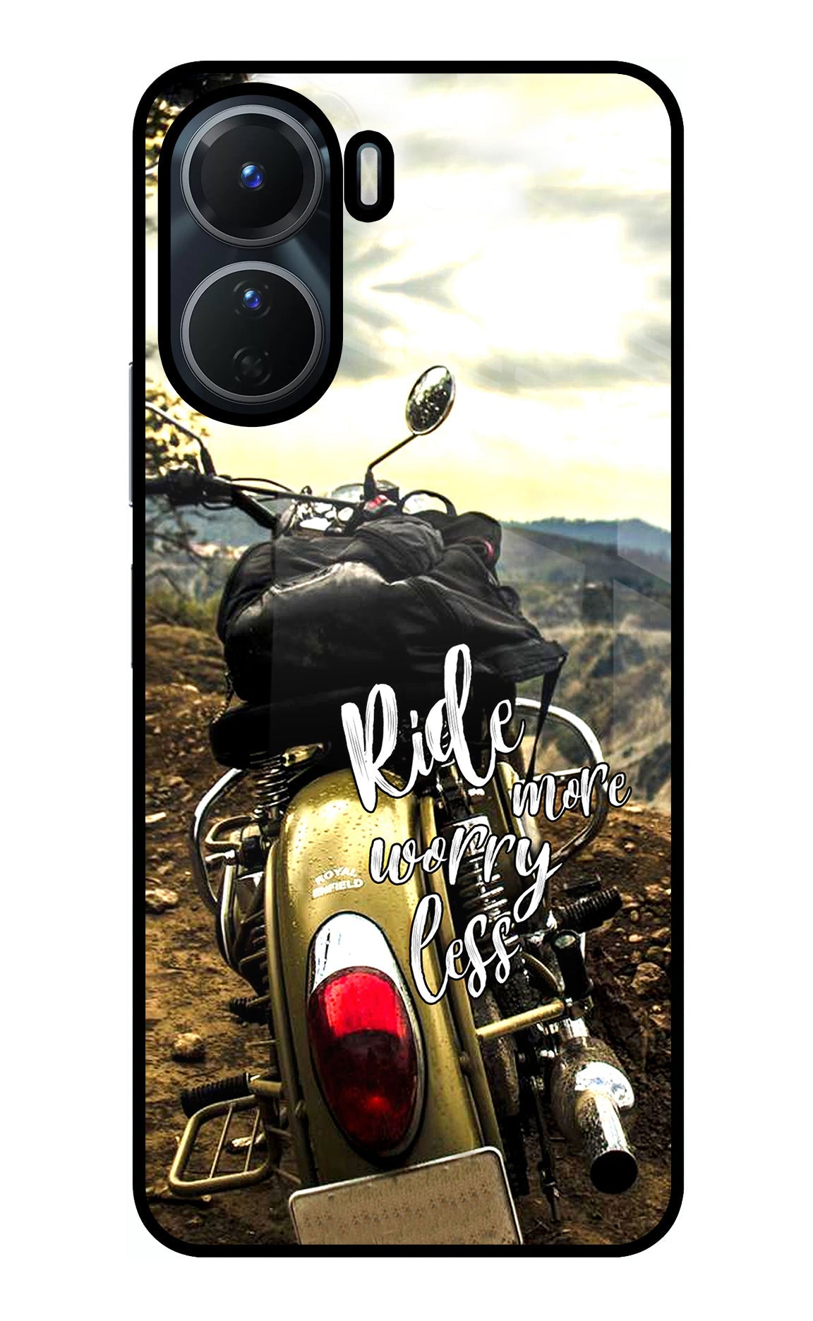 Ride More Worry Less Vivo Y56 5G Glass Case