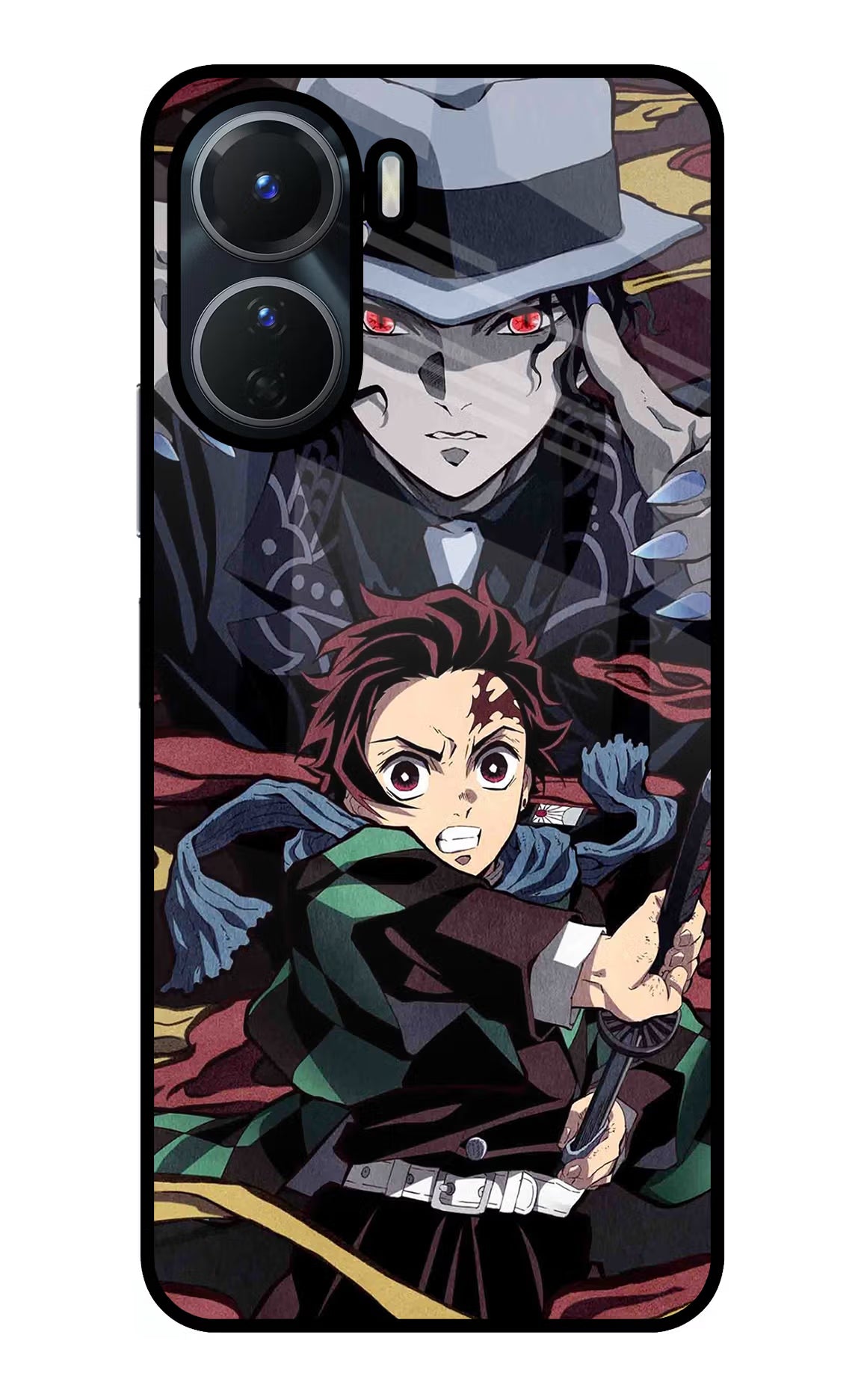 Demon Slayer Vivo Y56 5G Glass Case Back Cover by Casekaro
