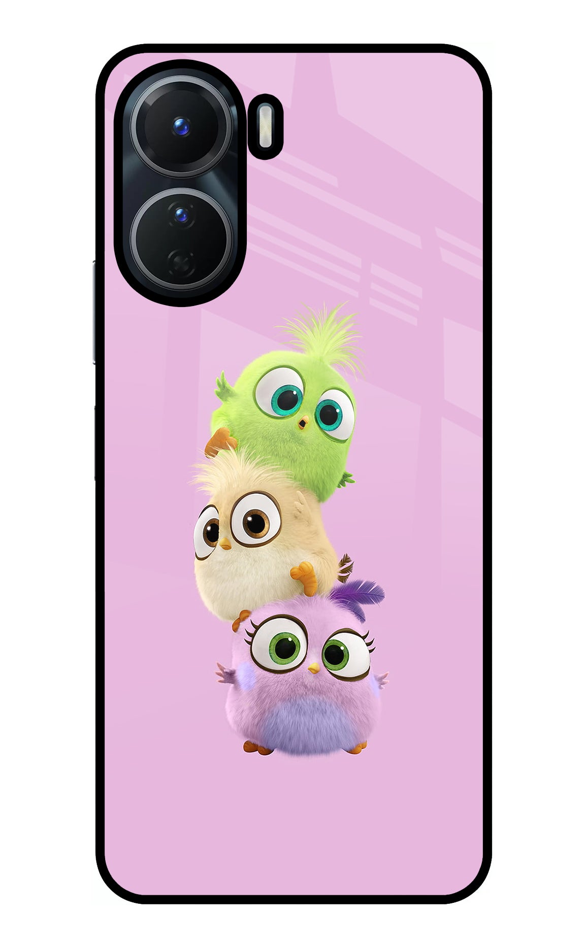 Cute Little Birds Vivo Y56 5G Glass Case