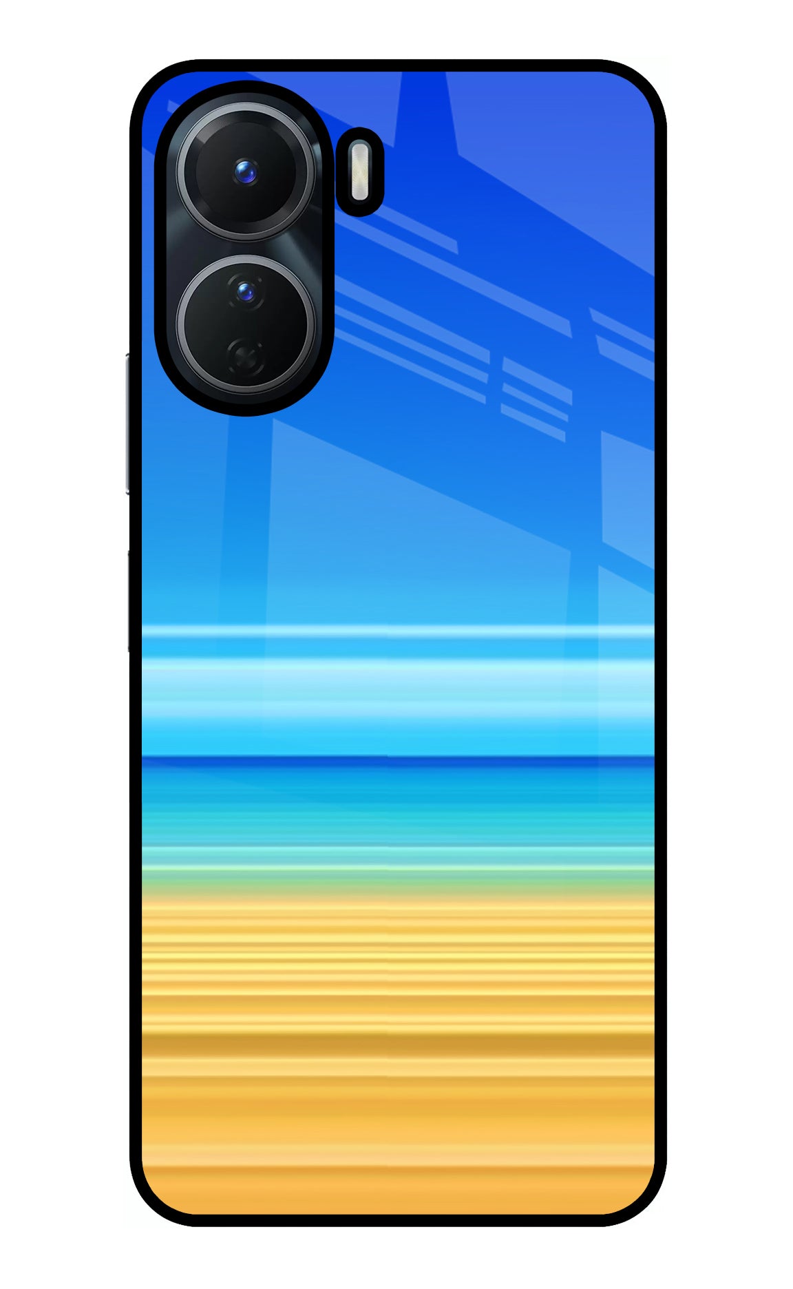 Beach Art Vivo Y56 5G Glass Case