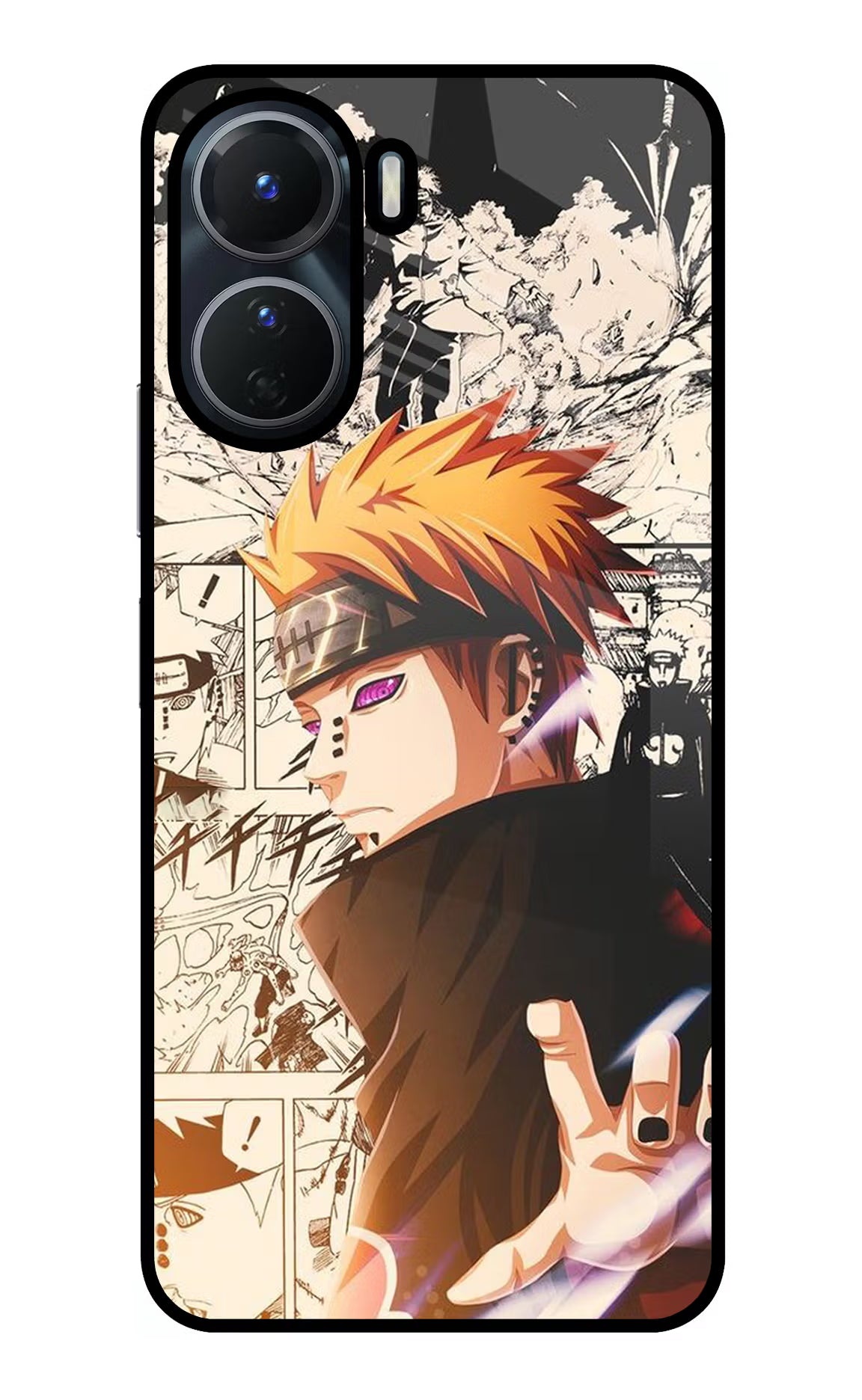 Pain Anime Vivo Y56 5G Glass Case Back Cover by Casekaro