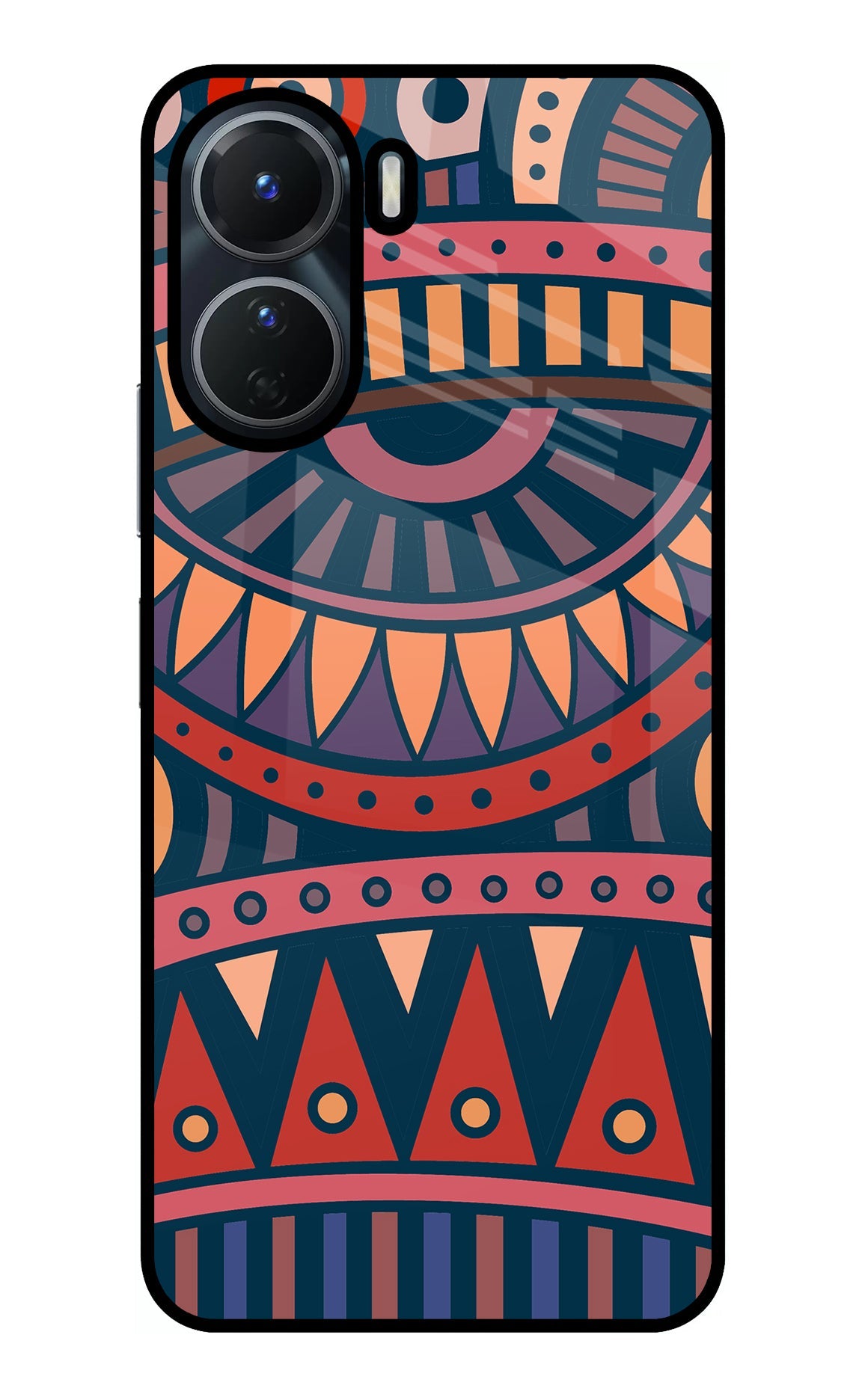 African Culture Design Vivo Y56 5G Glass Case