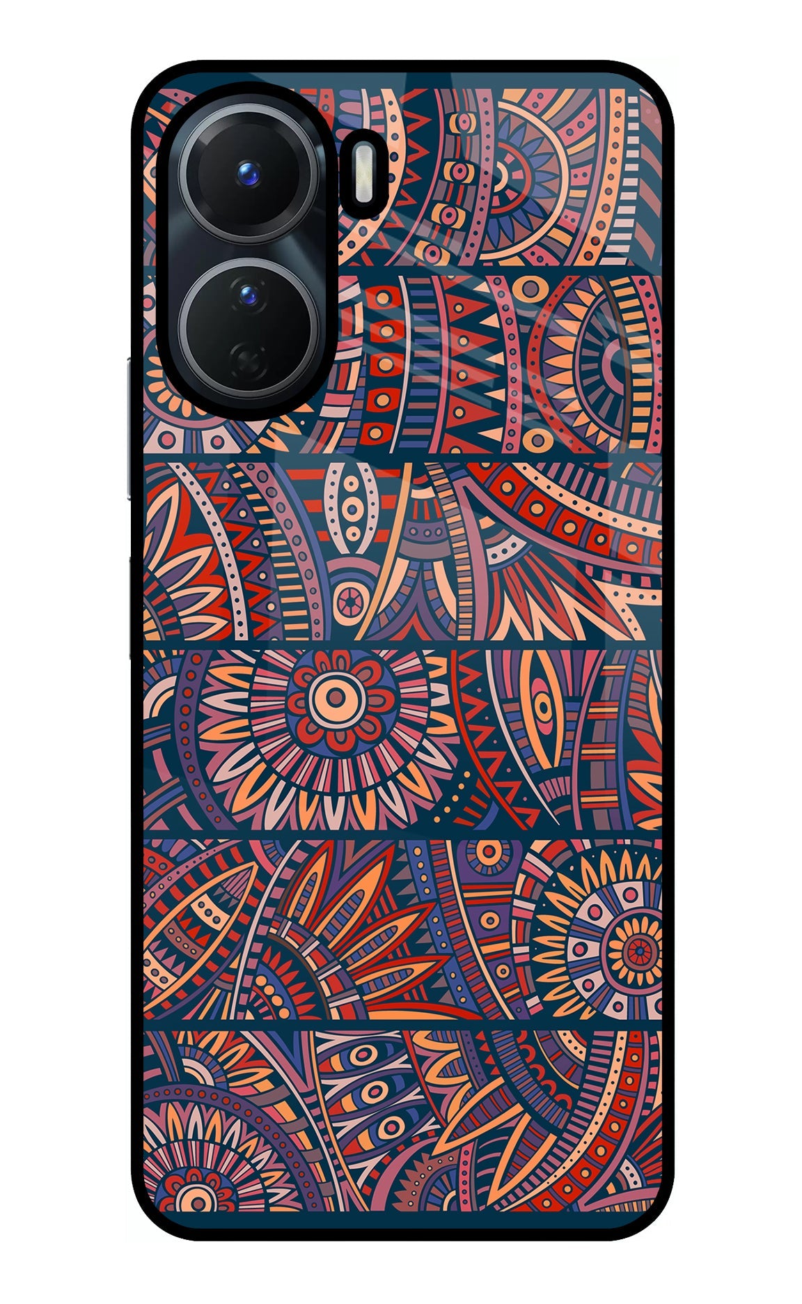 African Culture Design Vivo Y56 5G Glass Case