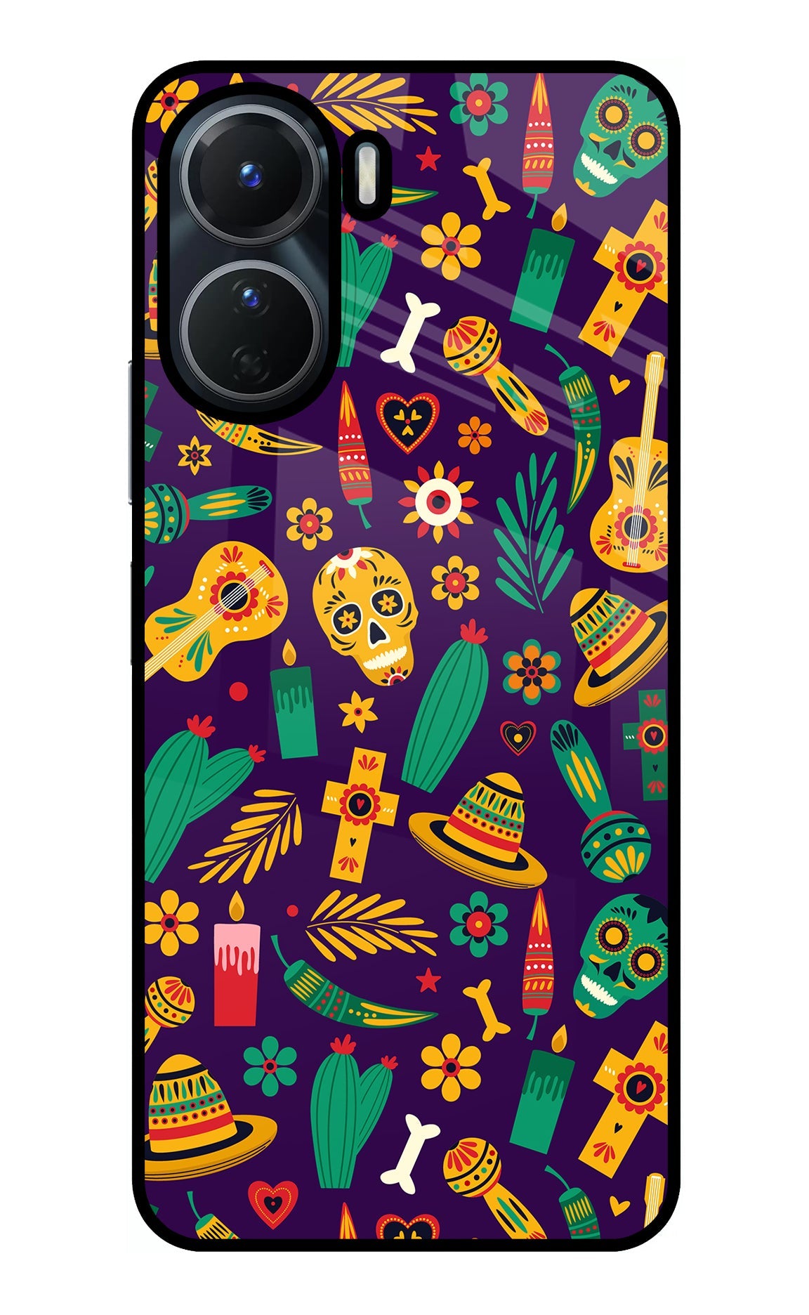 Mexican Artwork Vivo Y56 5G Glass Case