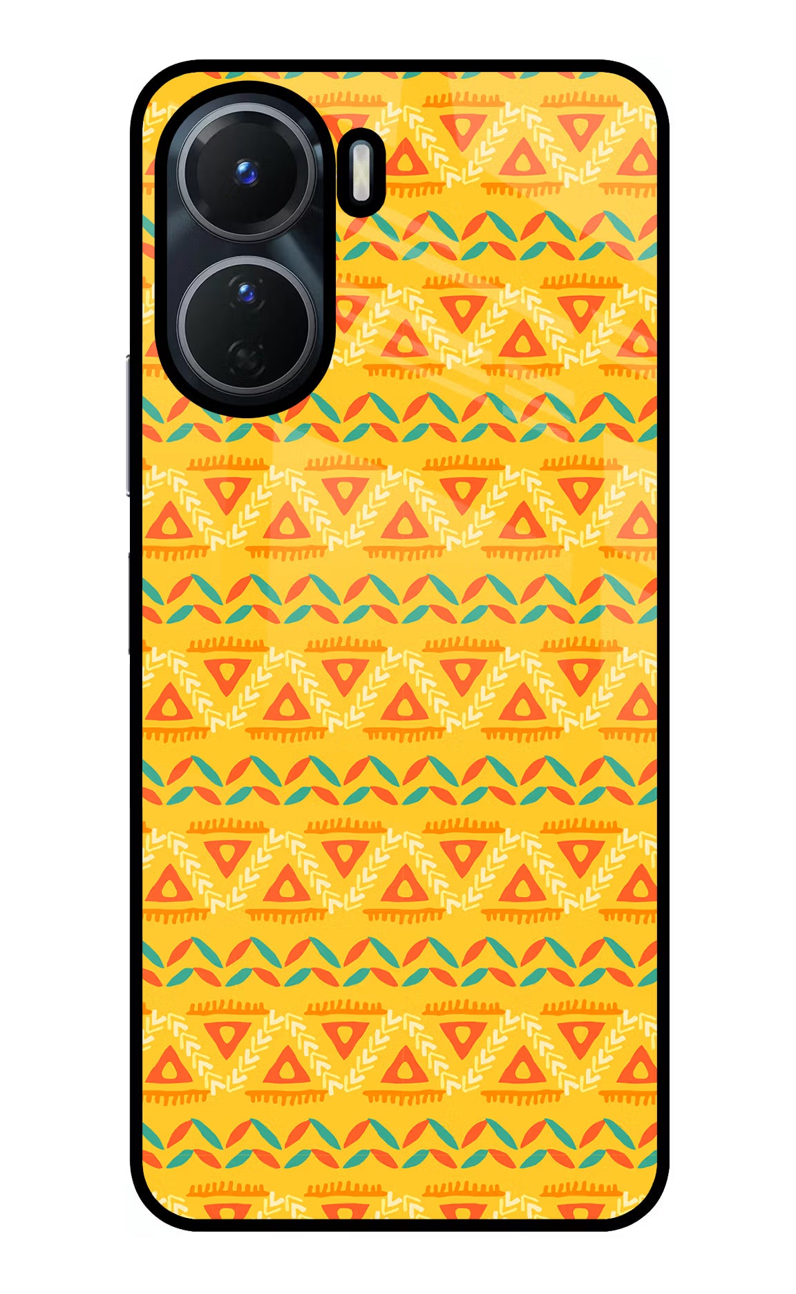 Tribal Pattern Vivo Y56 5G Glass Case
