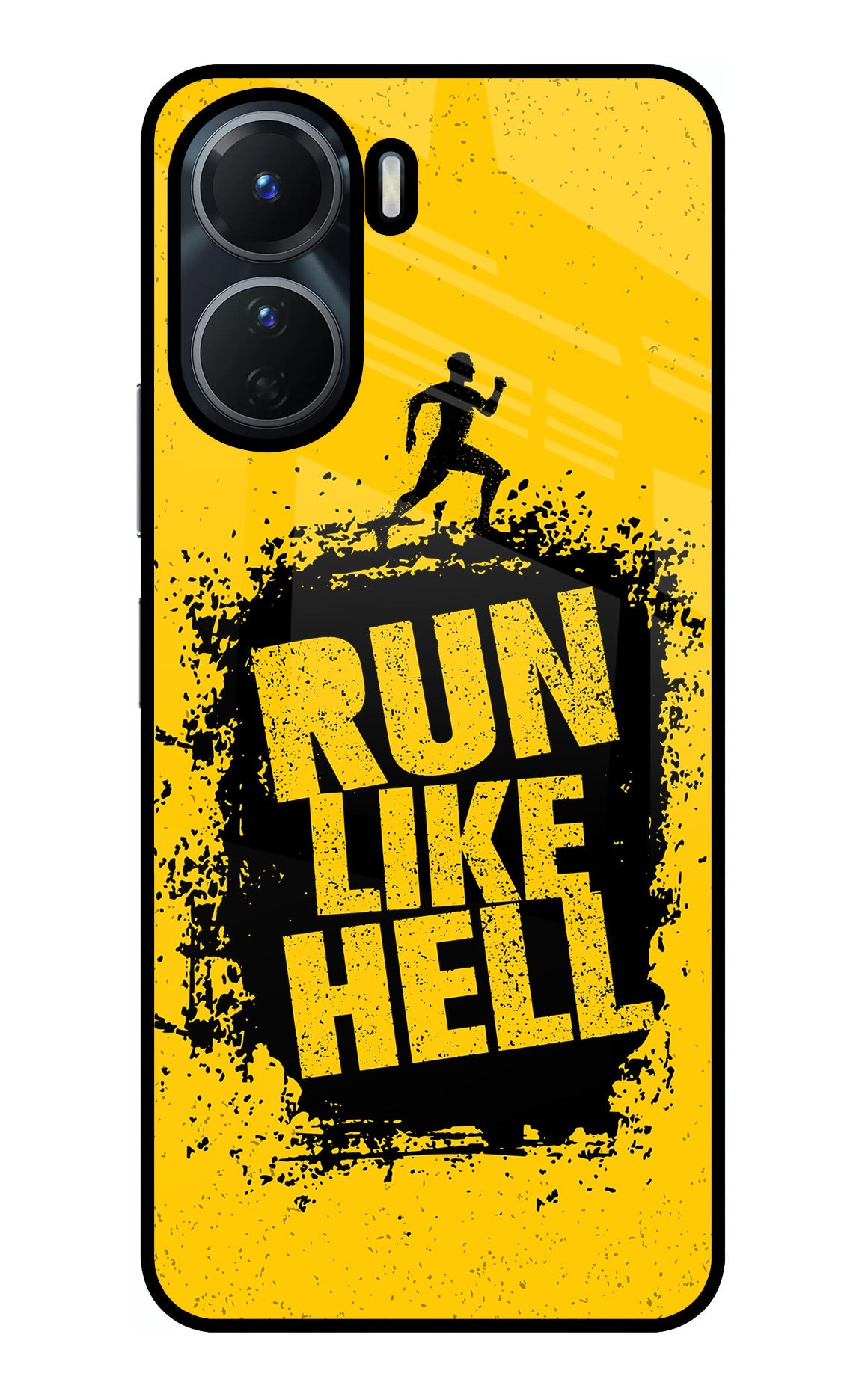 Run Like Hell Vivo Y56 5G Glass Case