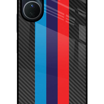 BMW Stripes Pattern Vivo Y56 5G Glass Case