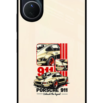 Classic Porsche 911 Vivo Y56 5G Glass Case