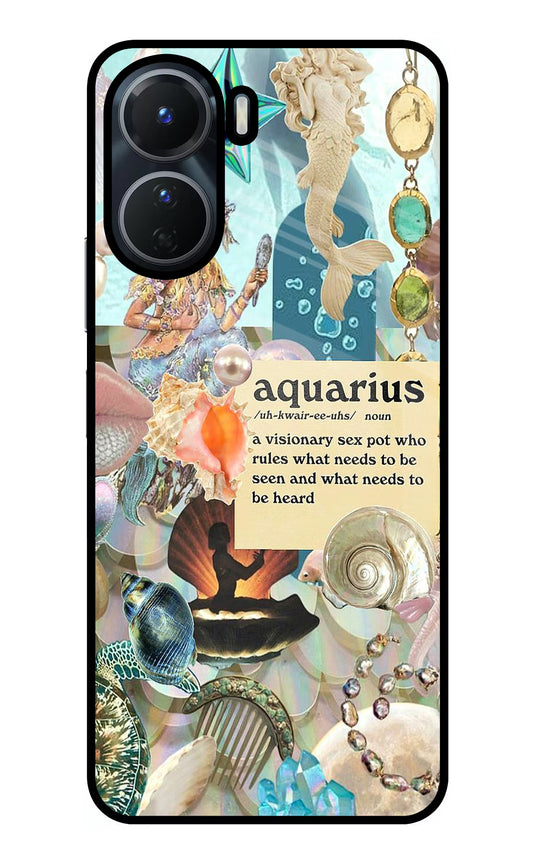 Aquarius Zodiac Vivo Y56 5G Glass Case
