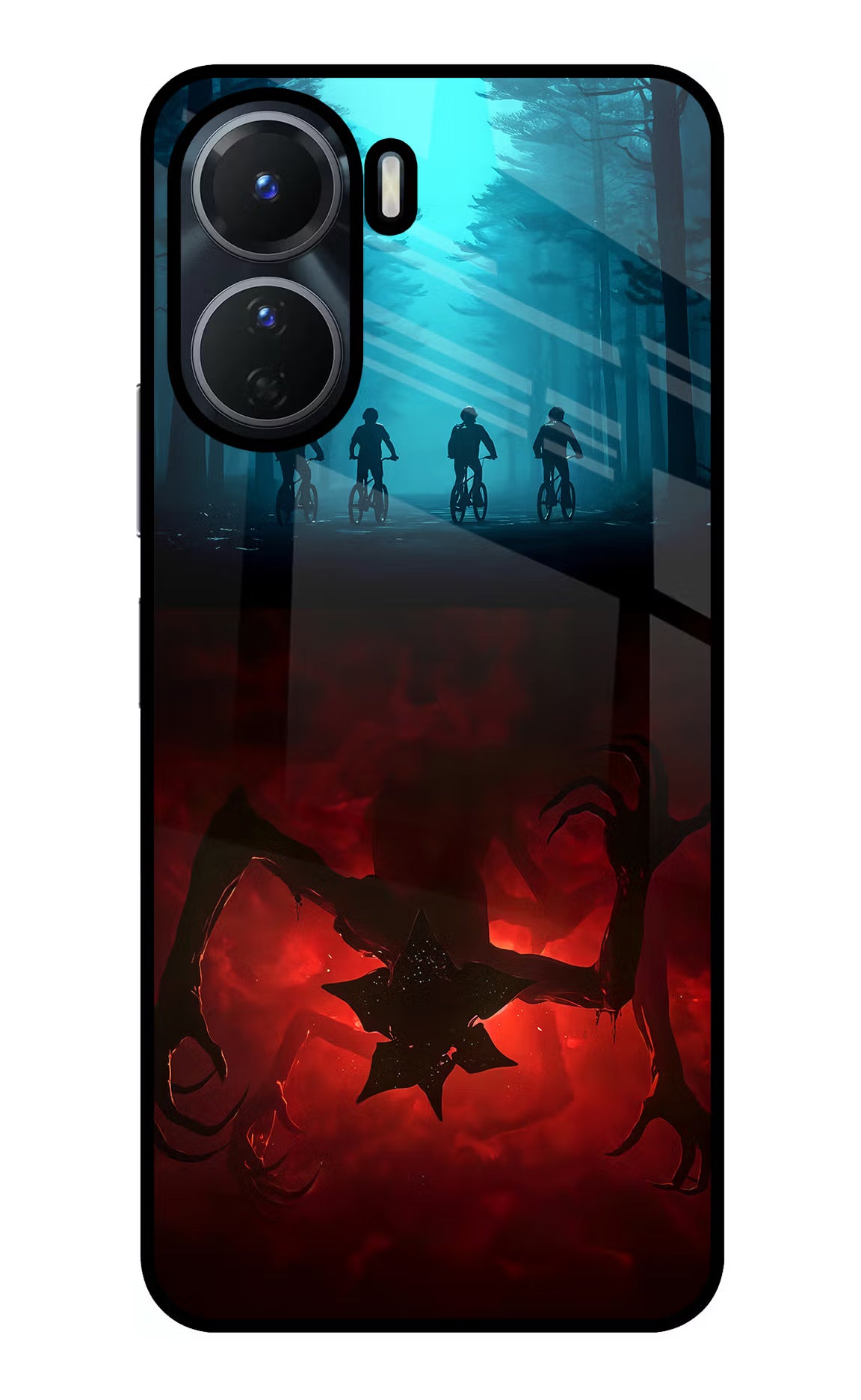 Ordinary Things Downside Up Vivo Y56 5G Glass Case Back Cover by Casekaro