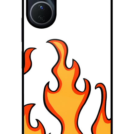 Fired Up – White Vivo Y56 5G Glass Case