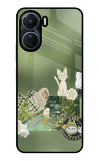 Aesthetic anime Vivo Y56 5G Glass Case