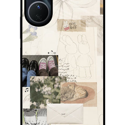 Soft Aesthetic Vivo Y56 5G Glass Case