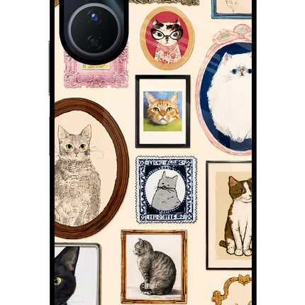 Mirror Cats Vivo Y56 5G Glass Case