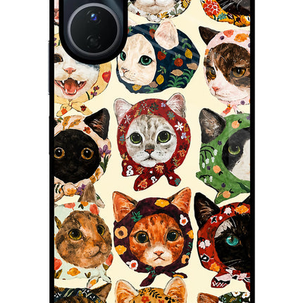 Cool Cat Vivo Y56 5G Glass Case