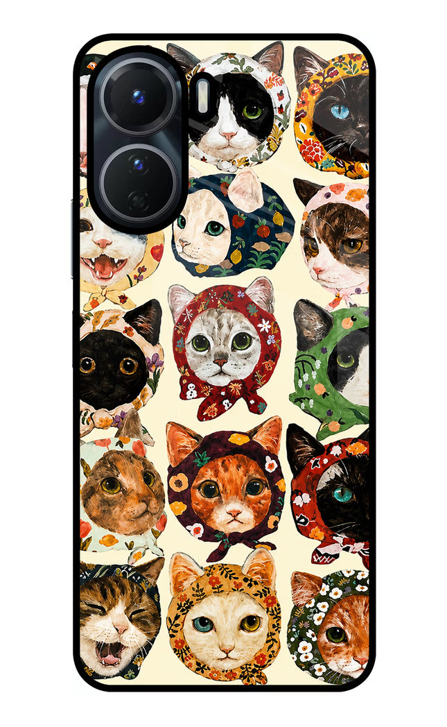Cool Cat Vivo Y56 5G Glass Case