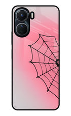 Pink Web Vivo Y56 5G Glass Case