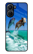 Dolphin vs Cow Vivo Y56 5G Glass Case