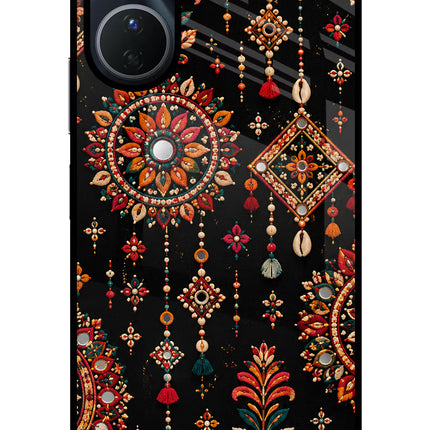 Boho Noir Vivo Y56 5G Glass Case