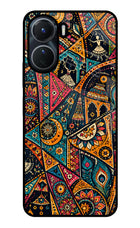 Folk Print Vivo Y56 5G Glass Case