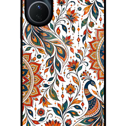 White Mayura Vivo Y56 5G Glass Case