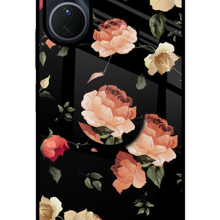 Flowers Vivo Y56 5G Glass Case