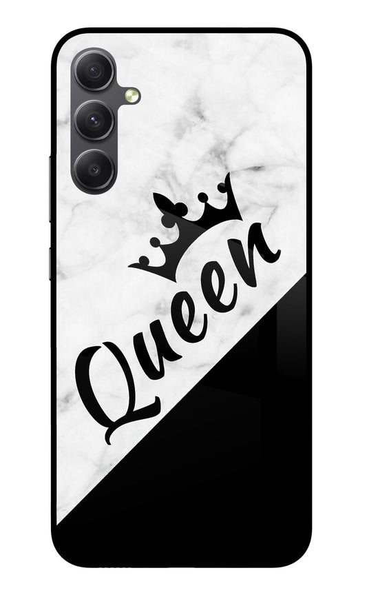 Queen Samsung A34 5G Glass Case