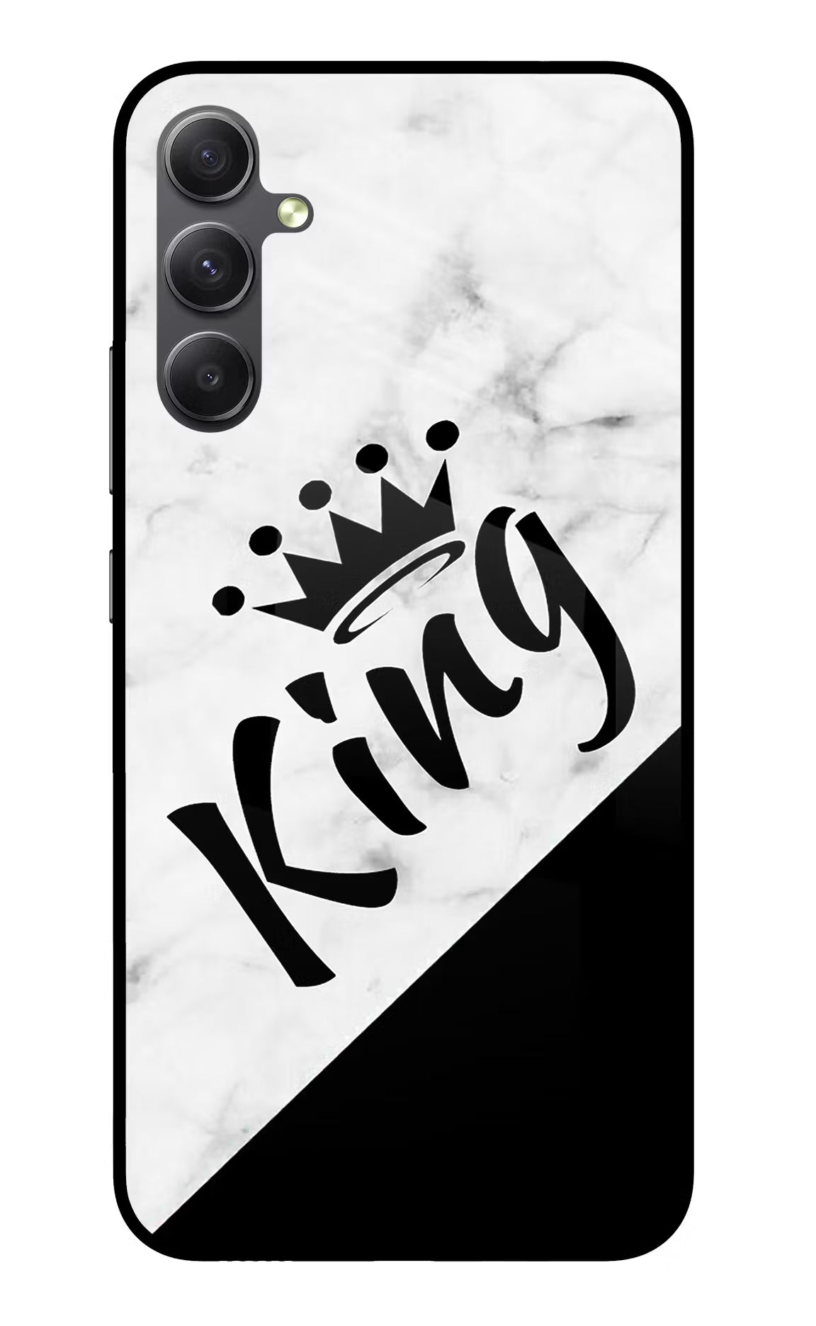 King Samsung A34 5G Glass Case Back Cover by Casekaro